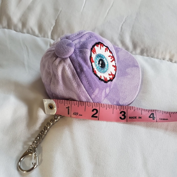 Mishka Lilac Tye Dye Mini Eyeball Hat Keychain - Picture 3 of 5